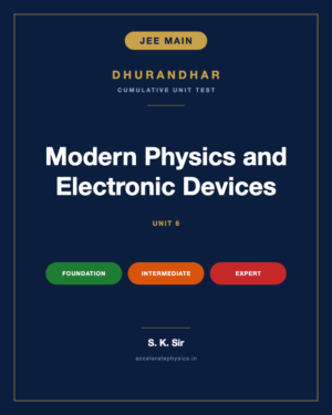 Modern Physics and Electronic Devices — Dhurandhar JEE Main Physics unit 6
