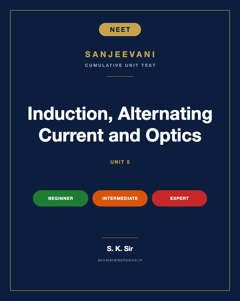 Induction, Alternating Current and Optics — Sanjeevani NEET Physics unit 5