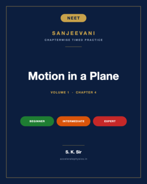 Motion in a Plane — Sanjeevani NEET Physics, Volume 1